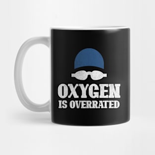 Vintage Swimming Cap And Goggles Oxygen Is Overrated Mug